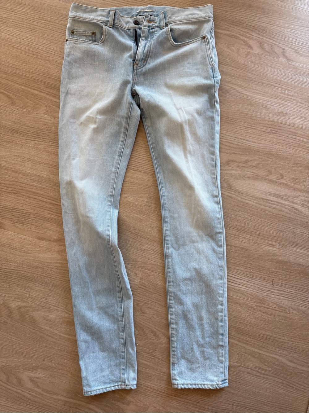Saint Laurent Paris Men’s Light Wash - Made in Japan - Slim Jeans 30
